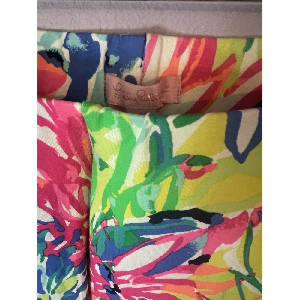 Lilly Pulitzer Floral Multicolor Georgia May Palazzo Pants Travelers Palm Small - Picture 4 of 5